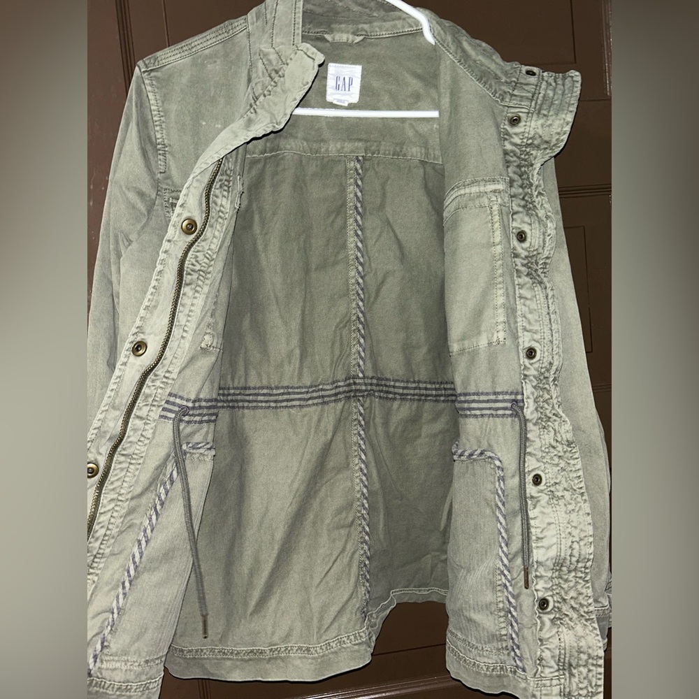 Green size S Gap button up/tie jacket